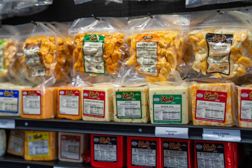 Meat and cheese gift box