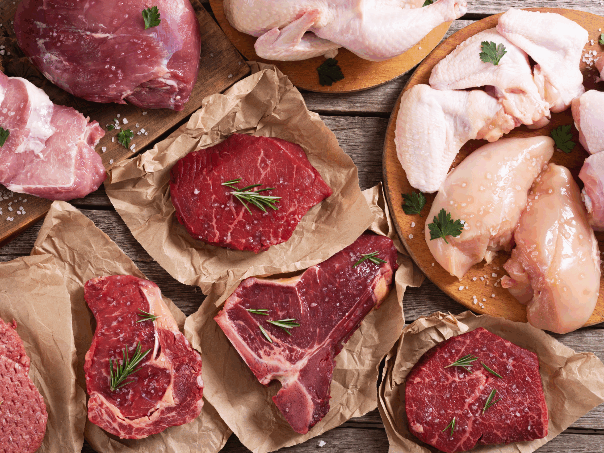 meat market winter shopping